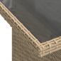 Preview: 10-tlg. Garten-Sofagarnitur mit Kissen Beige Poly Rattan