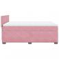 Preview: Boxspringbett mit Matratze Rosa 140x190 cm Samt