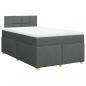 Preview: Boxspringbett mit Matratze Dunkelgrau 120x190 cm Stoff