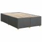 Preview: Boxspringbett mit Matratze Dunkelgrau 120x190 cm Stoff