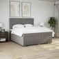 Preview: Boxspringbett mit Matratze Taupe 200x200 cm Stoff