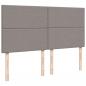 Preview: Boxspringbett mit Matratze Taupe 200x200 cm Stoff