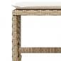 Preview: 17-tlg. Garten-Essgruppe mit Kissen Beige Poly Rattan