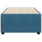 Preview: Bettgestell Blau 80x200 cm Samt