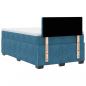 Preview: Boxspringbett mit Matratze Blau 120x190 cm Samt