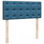 Preview: Boxspringbett mit Matratze Blau 120x190 cm Samt