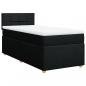 Preview: Boxspringbett mit Matratze Schwarz 90x200 cm Stoff