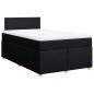 Preview: Boxspringbett mit Matratze Schwarz 120x200 cm Stoff