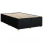 Preview: Boxspringbett mit Matratze Schwarz 120x200 cm Stoff