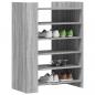 Preview: Schuhschrank Grau Sonoma 74,5x37,5x100 cm Holzwerkstoff