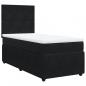 Preview: Boxspringbett mit Matratze Schwarz 80x200 cm Samt