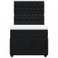 Preview: Boxspringbett mit Matratze Schwarz 90x190 cm Samt