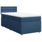 Preview: Boxspringbett mit Matratze Blau 80x200 cm Stoff