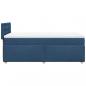 Preview: Boxspringbett mit Matratze Blau 80x200 cm Stoff