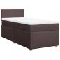 Preview: Boxspringbett mit Matratze Dunkelbraun 90x190 cm Stoff