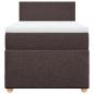 Preview: Boxspringbett mit Matratze Dunkelbraun 90x190 cm Stoff