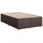 Preview: Boxspringbett mit Matratze Dunkelbraun 120x200 cm Stoff