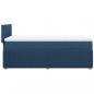 Preview: Boxspringbett mit Matratze Blau 90x190 cm Stoff