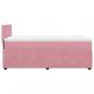 Preview: Boxspringbett mit Matratze Rosa 80x200 cm Samt