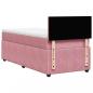 Preview: Boxspringbett mit Matratze Rosa 80x200 cm Samt