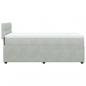 Preview: Boxspringbett mit Matratze Hellgrau 80x200 cm Samt