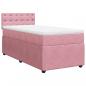 Preview: Boxspringbett mit Matratze Rosa 80x200 cm Samt