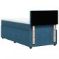 Preview: Boxspringbett mit Matratze Blau 90x190 cm Samt