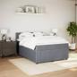 Preview: Boxspringbett mit Matratze Dunkelgrau 160x200 cm Samt