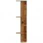 Preview: Wand-Eckregal Altholz-Optik 36,5x36,5x140 cm Holzwerkstoff