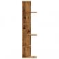 Preview: Wand-Eckregal Altholz-Optik 36,5x36,5x140 cm Holzwerkstoff