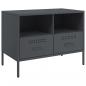 Preview: TV-Schrank Anthrazit 68x39x50,5 cm Stahl