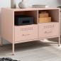 Preview: ARDEBO.de - TV-Schrank Rosa 68x39x50,5 cm Stahl