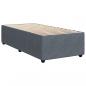 Preview: Boxspringbett mit Matratze Dunkelgrau 100x200 cm Samt