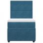 Preview: Boxspringbett mit Matratze Blau 100x200 cm Samt