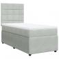 Preview: Boxspringbett mit Matratze Hellgrau 100x200 cm Samt