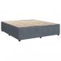 Preview: Boxspringbett mit Matratze Dunkelgrau 200x200 cm Samt