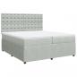 Preview: Boxspringbett mit Matratze Hellgrau 200x200 cm Samt