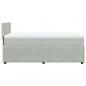 Preview: Boxspringbett mit Matratze Hellgrau 90x190 cm Samt