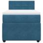 Preview: Boxspringbett mit Matratze Blau 90x190 cm Samt