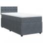 Preview: Boxspringbett mit Matratze Dunkelgrau 90x200 cm Samt