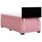 Preview: Boxspringbett mit Matratze Rosa 80x200 cm Samt