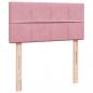 Preview: Boxspringbett mit Matratze Rosa 80x200 cm Samt