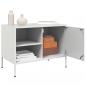 Preview: TV-Schrank Weiß 68x39x50,5 cm Stahl