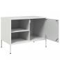 Preview: TV-Schrank Weiß 68x39x50,5 cm Stahl