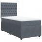 Preview: Boxspringbett mit Matratze Dunkelgrau 100x200 cm Samt