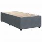 Preview: Boxspringbett mit Matratze Dunkelgrau 100x200 cm Samt