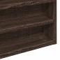 Preview: Vitrinenschrank Braun Eichen-Optik 60x8,5x58 cm Holzwerkstoff