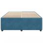 Preview: Bettgestell Blau 140x200 cm Samt