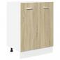 Preview: ARDEBO.de - Unterschrank Sonoma-Eiche 60x46x81,5 cm Holzwerkstoff