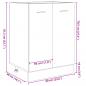 Preview: Unterschrank Sonoma-Eiche 60x46x81,5 cm Holzwerkstoff